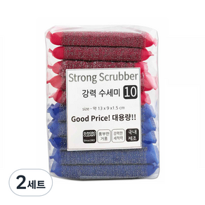 크리미 강력 울스텐 수세미 2종 x 5p 세트, 2세트