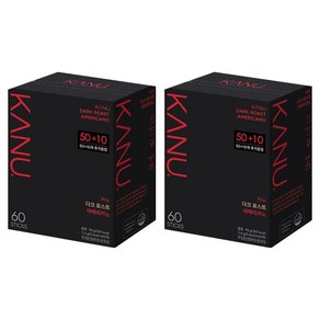카누 다크 로스트 아메리카노 원두커피믹스, 1.6g, 60개입, 2개