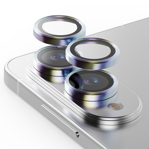 누아트 후면 카메라 렌즈 메탈 링 휴대폰 액정보호필름 레인보우 2p 세트, 1세트
