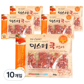 도그펜시아 미스터쿡 강아지 간식 큐브, 연어, 300g, 10개