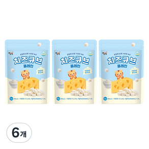 짱죽 치즈큐브 플레인, 16g, 6개, 치즈맛