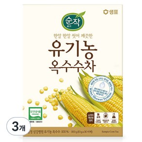 순작 유기농 옥수수차, 10g, 30개입, 3개