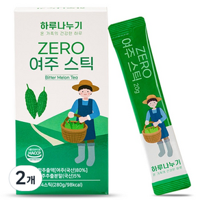 하루나누기 ZERO 액상 여주스틱 국산, 20g, 2개, 14개입