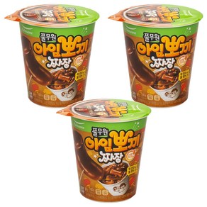 풀무원 아임뽀끼 짜장 떡볶이, 100g, 3개