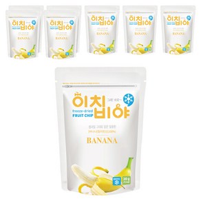 이치비야 동결건조 과일칩 바나나, 20g, 8개
