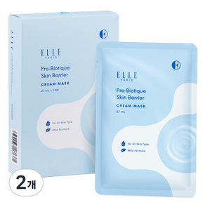ELLE PARIS 프로바이오티크 세라마이드 화잘먹 마스크, 2개, 10개입
