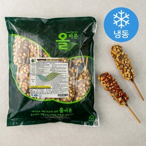 올바른 신 블랙 까몬 큐브감자 핫도그 (냉동), 700g, 1개