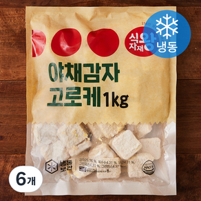 식자재왕 야채감자 고로케 (냉동), 1kg, 6개