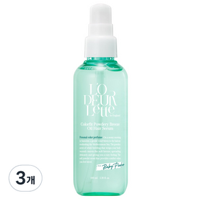 로더렛 인 잉글랜드 컬러핏 파우더리 브리즈 오일 헤어 세럼, 3개, 100ml