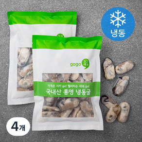 고고새우 국내산 통영 굴 (냉동), 300g, 4개