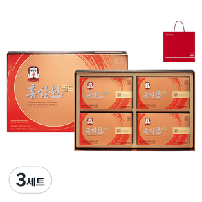 정관장 홍삼원골드 50ml x 20포 + 쇼핑백, 1L, 3개