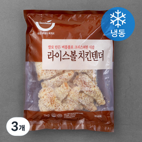 세미원 라이스볼 치킨텐더 (냉동), 1kg, 3개