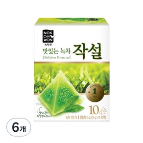 녹차원 맛있는 녹차 작설, 1.5g, 10개입, 6개