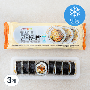 곰곰 땡초 어묵 곤약김밥 (냉동), 220g, 3개