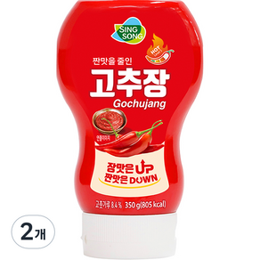 신송 짠맛을 줄인 고추장, 2개, 350g