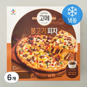 고메 불고기 피자 (냉동), 405g, 6개