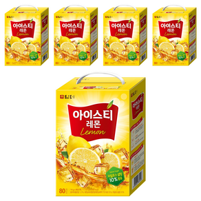 담터 아이스티 레몬, 14g, 80개입, 5개