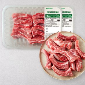 한돈 1등급 등갈비 (냉장), 2개, 600g