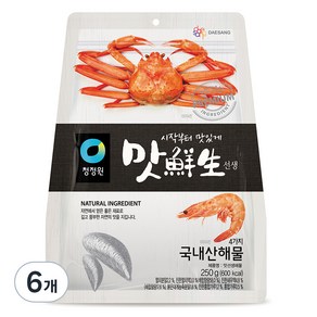 청정원 맛선생 해물 조미료, 250g, 6개