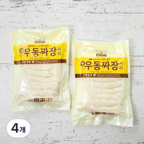 냉장_칠갑농산 생 우동 짜장사리 전문점용 8인분, 1.5kg, 4개