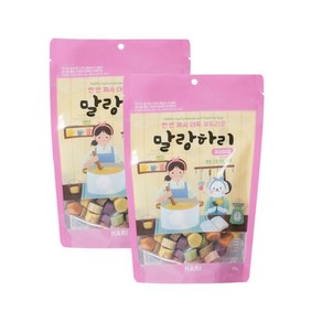 말랑하리 반려견 프리미엄 수제간식, 소고기 + 황태 혼합맛, 160g, 2개