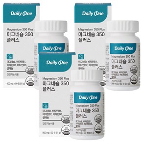 데일리원 마그네슘 350 플러스 81g, 90정, 3개