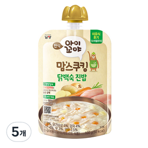 아이꼬야 맘스쿠킹 이유식 100g, 5개, 닭백숙 진밥