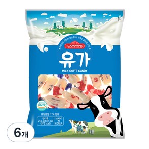 일광제과 유가 캔디, 250g, 6개