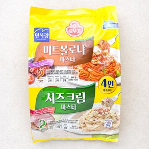 오뚜기 면사랑 미트볼로냐 & 치즈크림 파스타 4인, 1290g, 1세트