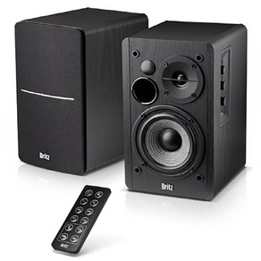 브리츠 2채널 HiFi 블루투스 북쉘프 스피커, BR-1600BT, 혼합 색상