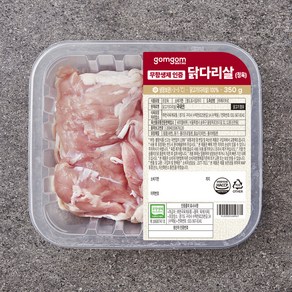 곰곰 무항생제 인증 닭다리살 (정육) (냉장), 350g, 1개