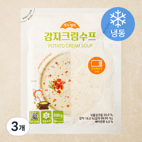 푸드렐라 감자 크림수프 (냉동), 200g, 3개