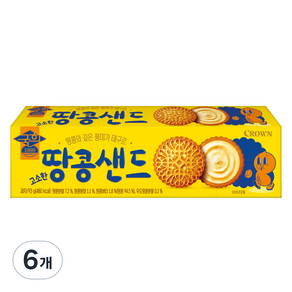 국희 고소한 땅콩샌드 소, 93g, 6개