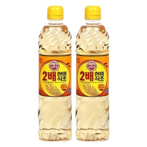 오뚜기 2배 현미식초, 900ml, 2개