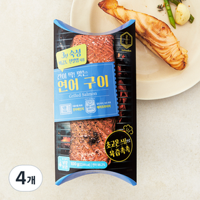 설래담 연어구이, 4개, 100g