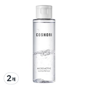 코스노리 마이크로 액티브 립앤아이 리무버, 100ml, 2개