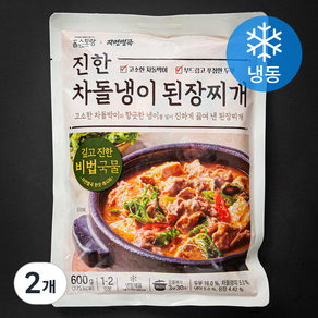 진한 차돌냉이 된장찌개 1~2인분 (냉동), 2개, 600g