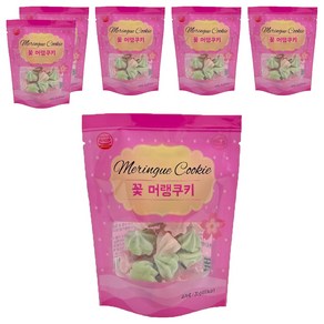 마늘빵집 꽃 머랭쿠키, 20g, 6개