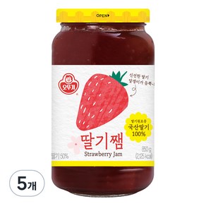 오뚜기 딸기쨈, 850g, 5개