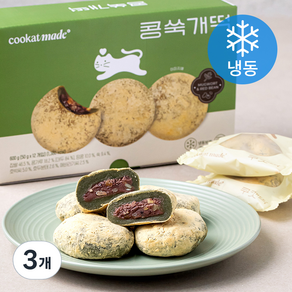 쿠캣 콩쑥개떡 12개입 (냉동), 3개, 600g