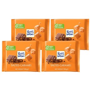 리터스포트 솔티드 카라멜 초콜릿, 100g, 4개