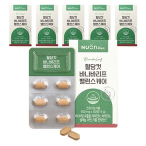 뉴온 혈당컷 바나바리프 밸런스케어 15g, 30정, 6개