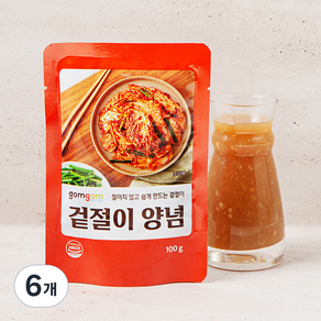 곰곰 겉절이 양념, 100g, 6개