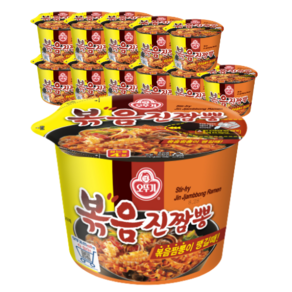 오뚜기 볶음 진짬뽕 컵라면 110g, 12개