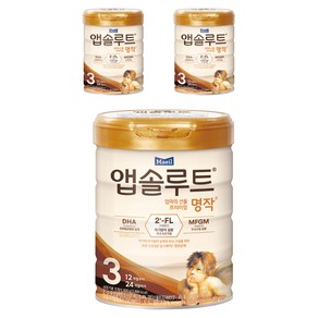 앱솔루트 엄마가 만든 프리미엄 명작 분유 3단계, 800g, 3개