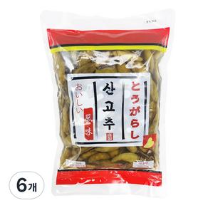 토호식품 산고추, 500g, 6개