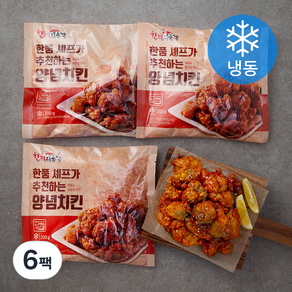 한품 양념치킨 (냉동), 200g, 6팩