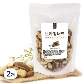 참나린 브라질너트 실속형, 500g, 2개