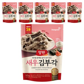 양반 새우 김부각, 50g, 6개