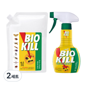 비오킬 살충제 370ml + 리필 1L 세트, 2세트